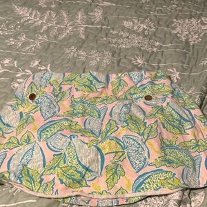 Lilly Pulitzer Pink and Blue Mini Skirt